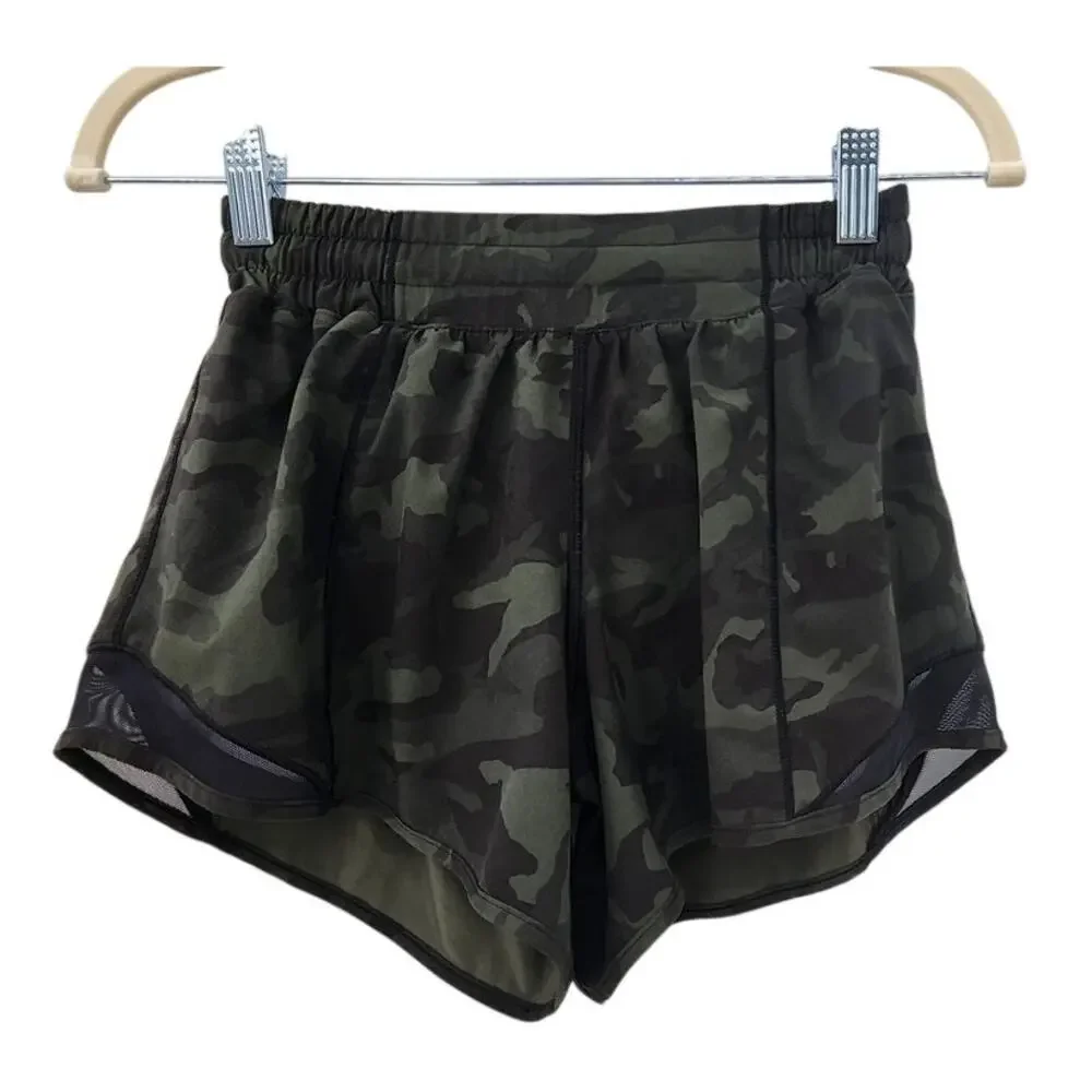 Lululemon Hotty Hot Camo Shorts Size 4 Tall